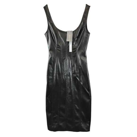 Tart Collections Dresses & Skirts - New $221 Tart Anastasia Vegan Leather Dress black size XS